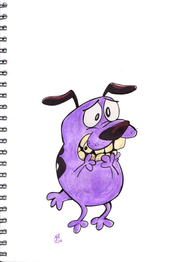 16 Purple - Courage the Cowardly Dog by Granitoons on DeviantArt