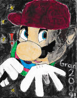 TBT - Rapper Mario Water-paint