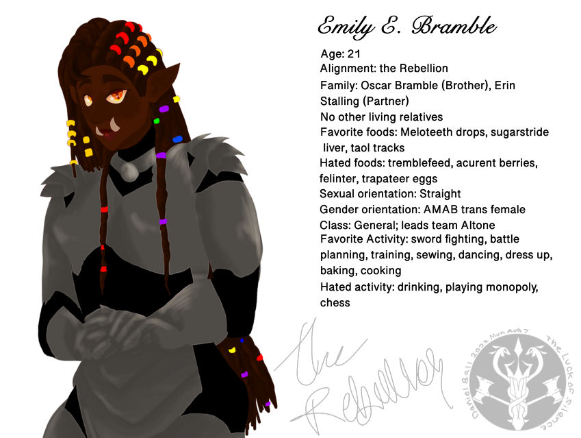 Emily Emrald Bramble by imstrugglingwithname on DeviantArt
