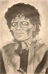 Thriller Michael Jackson portrait
