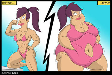 Leela's fit to flab transformation