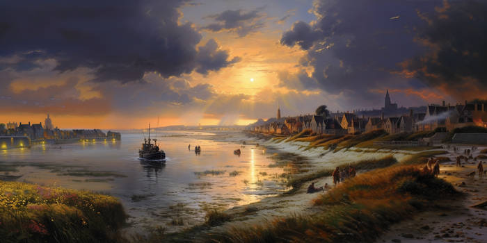 The Bay Of Somme By Thomas Kinkade 584