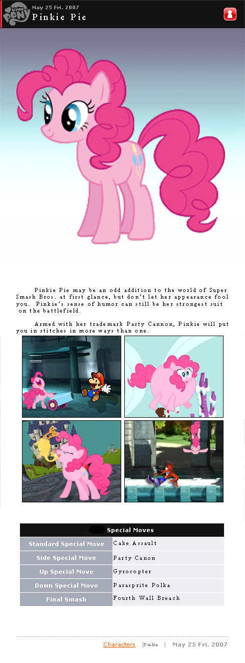 Super Smash Bros. Rumble: Pinkie Pie