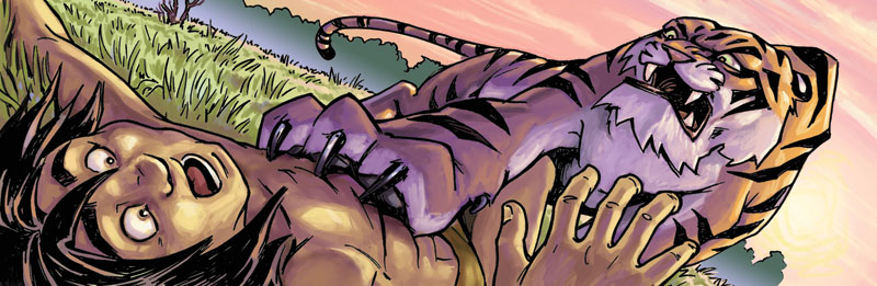 Junglebook - Tiger attack by ARTOONATOR