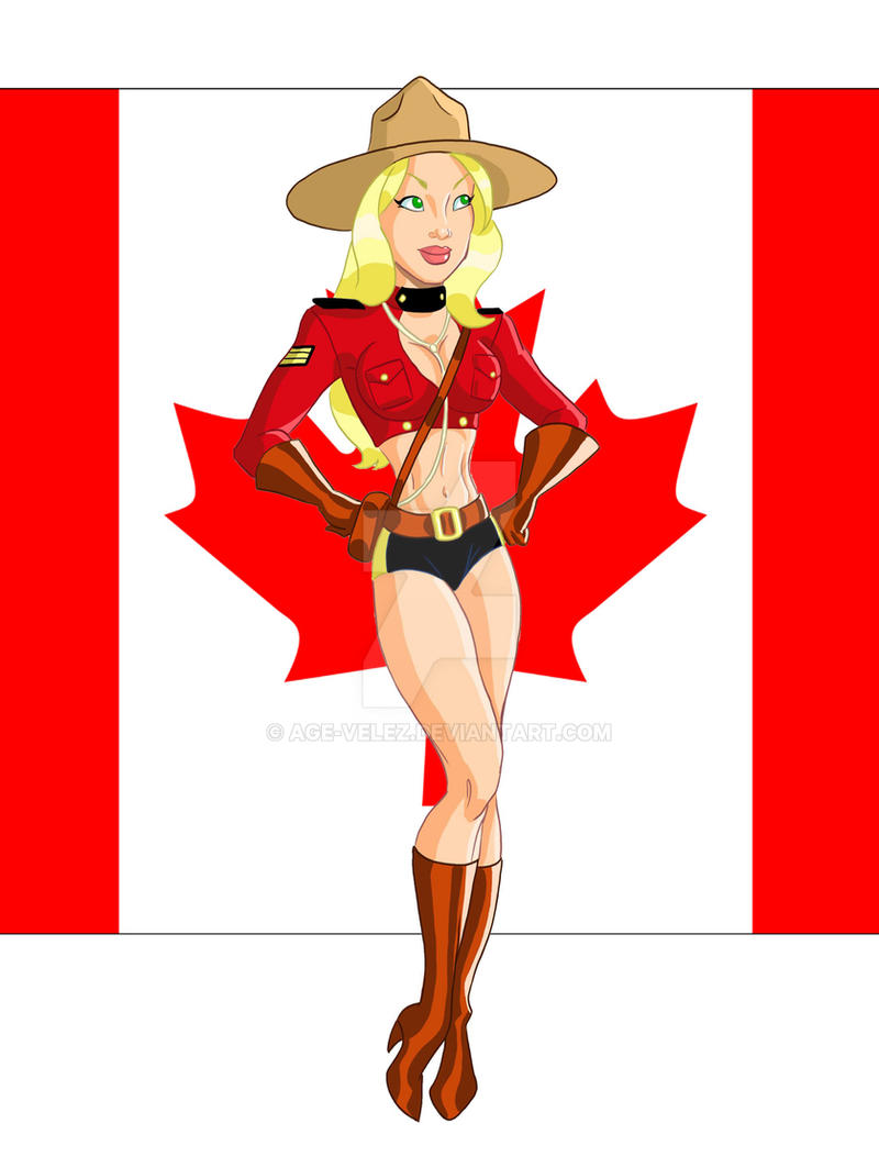 Manon Canadian flag day