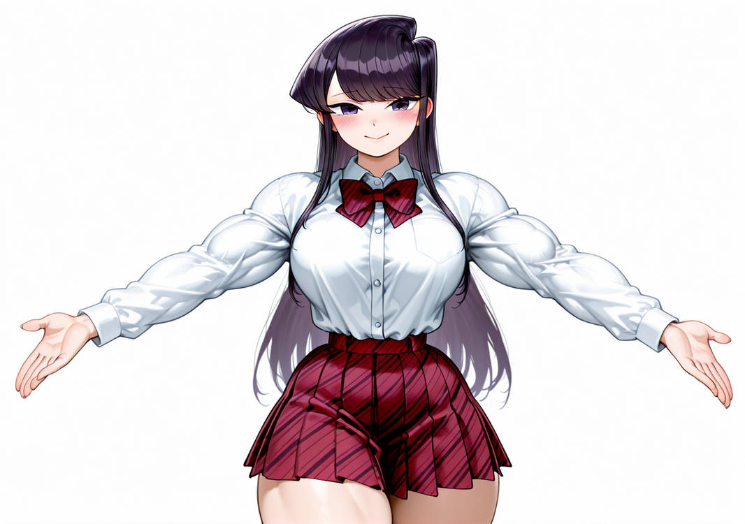 Comki Body Komi flexing~ by viewleave on DeviantArt