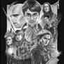 Deathly Hallows Poster BW