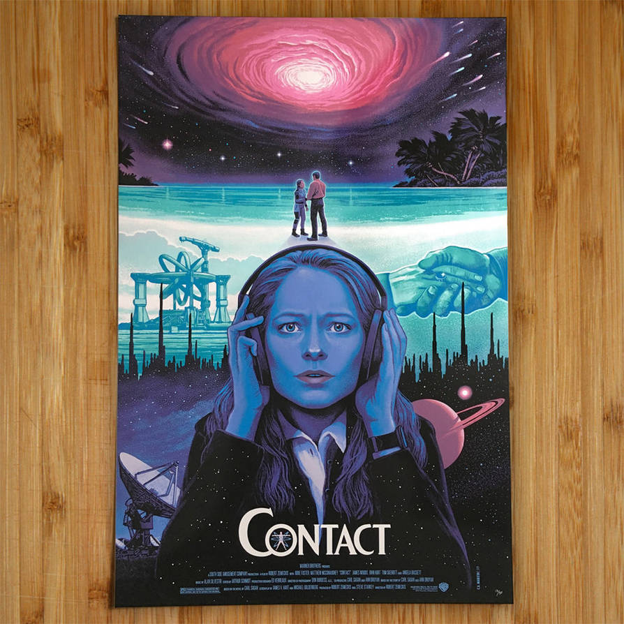 Contact - Screen Print Movie Poster