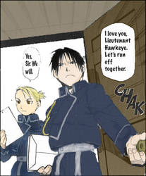 Roy Mustang and Riza Hawkeye