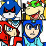 Metal Sonic, Bowser Jr., Zero and Mega Man