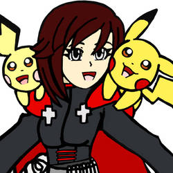 Ruby, Pikachu and Pichu