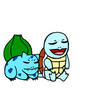 Bulbasaur and Squirtle