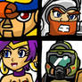 Geno, Sir Arthur, Shantae and Doomguy