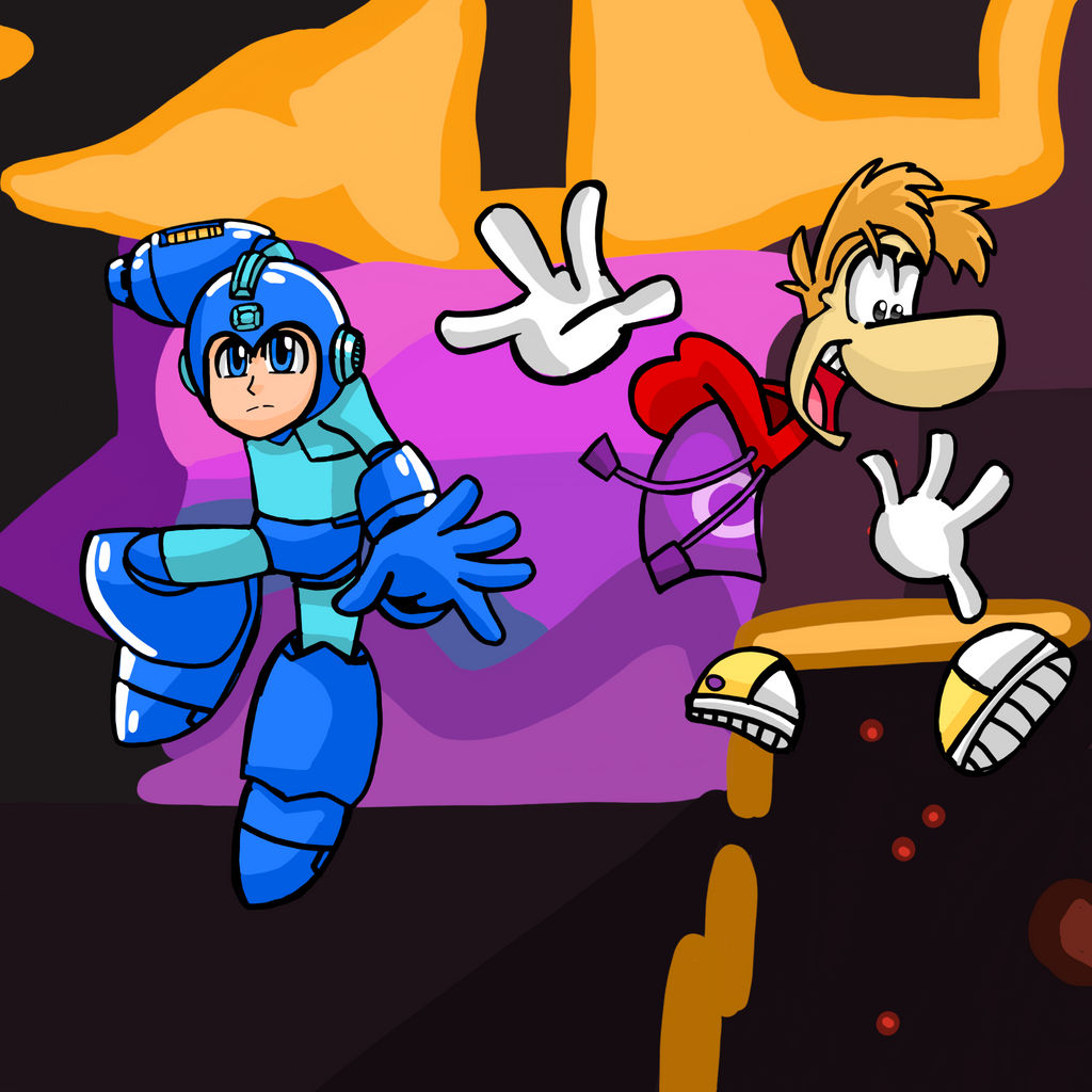 Mega Man Rays Mega Man and Rayman by RobynHillZoneAct25 on DeviantArt