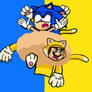 Cat Mario and Sonic