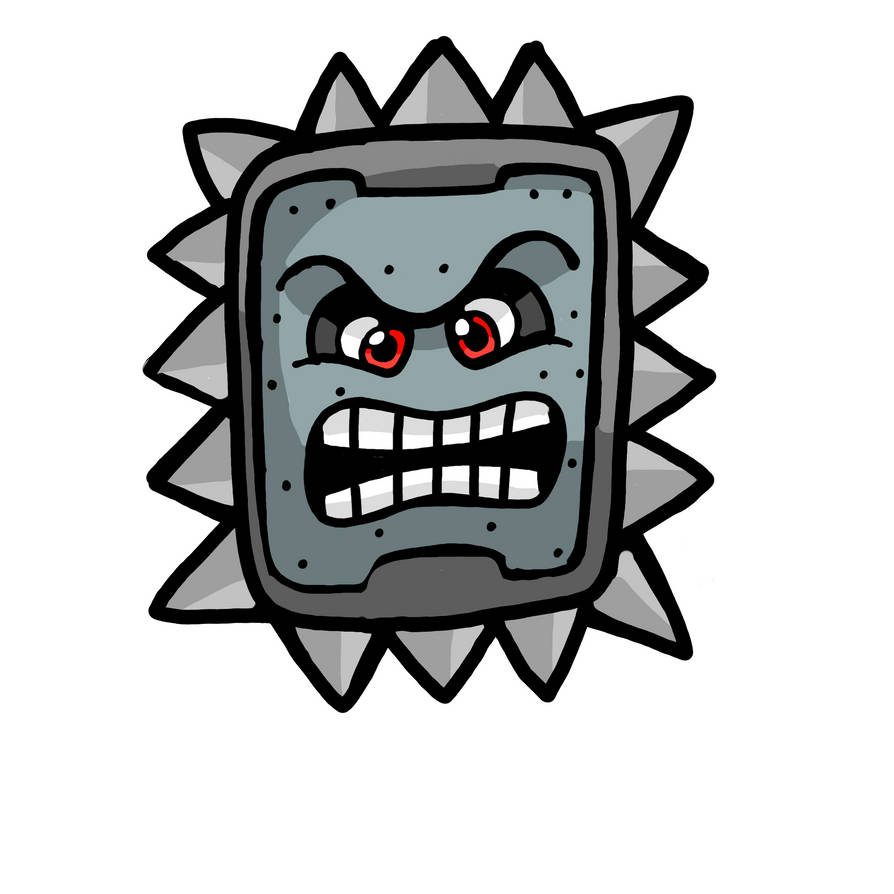 Thwomp by RobynHillZoneAct25 on DeviantArt