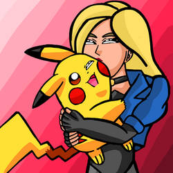 Black Canary and Pikachu