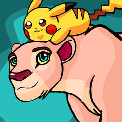 Nala and Pikachu