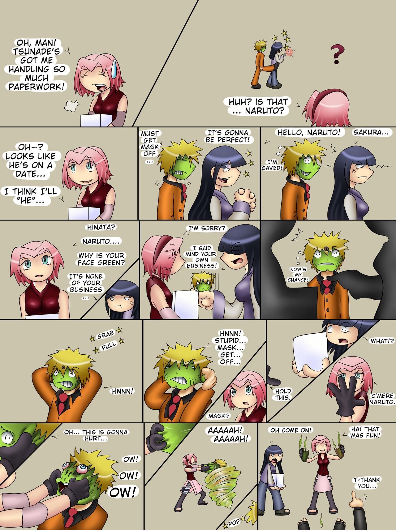 Naruto and The Sister Mask Remove 02 Coloured