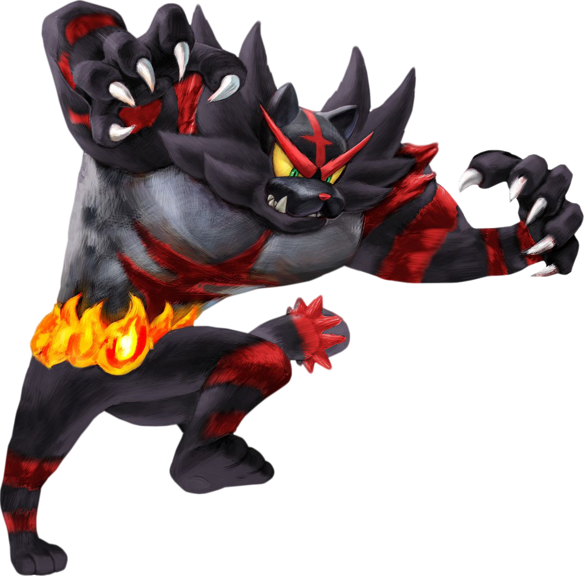 Incineroar by Vidrovov on DeviantArt