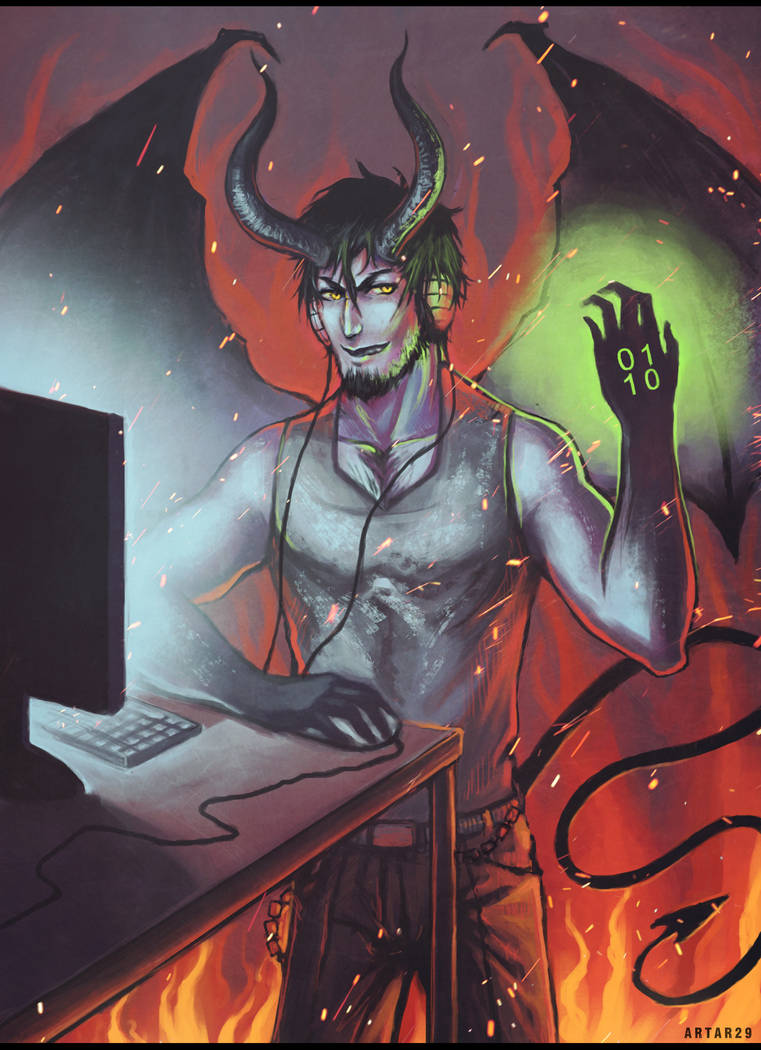 Demon programmer by Artar29 on DeviantArt