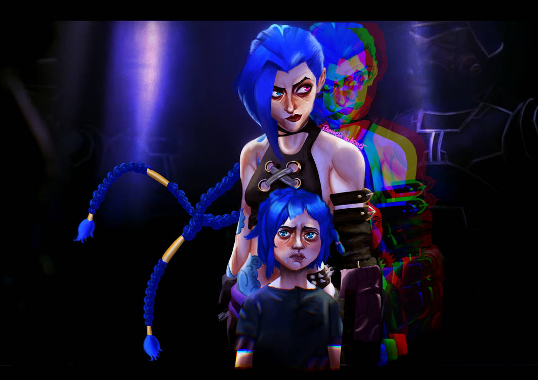 Jinx and Powder by elizabethnobennet on DeviantArt