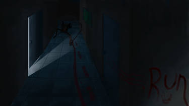 Concept Art #1 - Monster in the Hallway