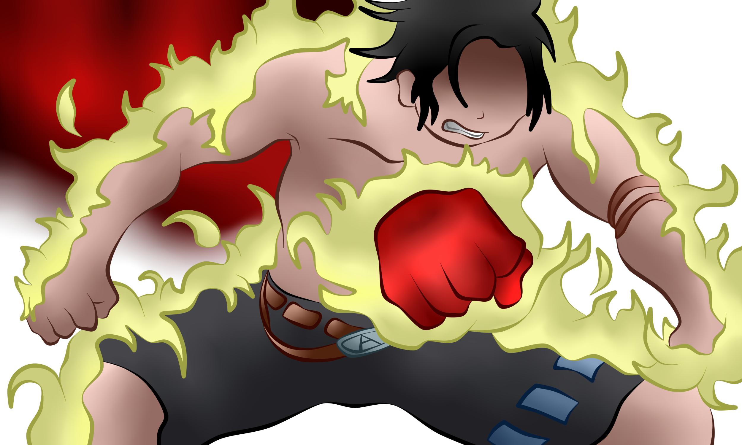 one piece ace muere by JNG1997 on DeviantArt