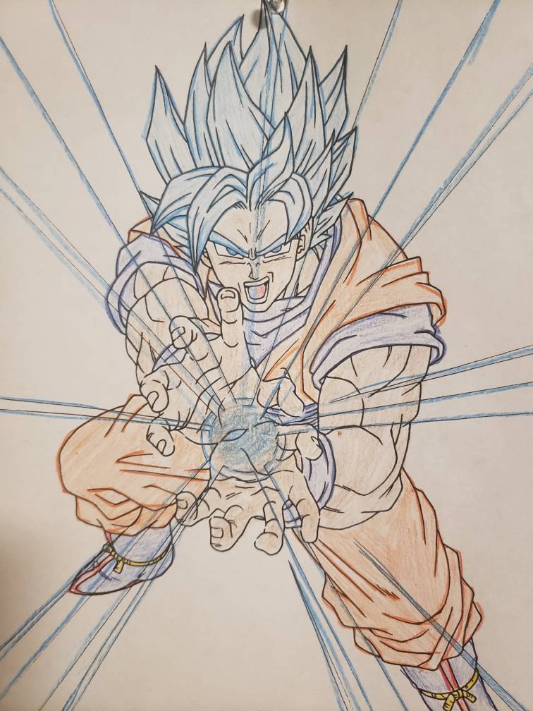 Goku Kamehameha Coloring Pages