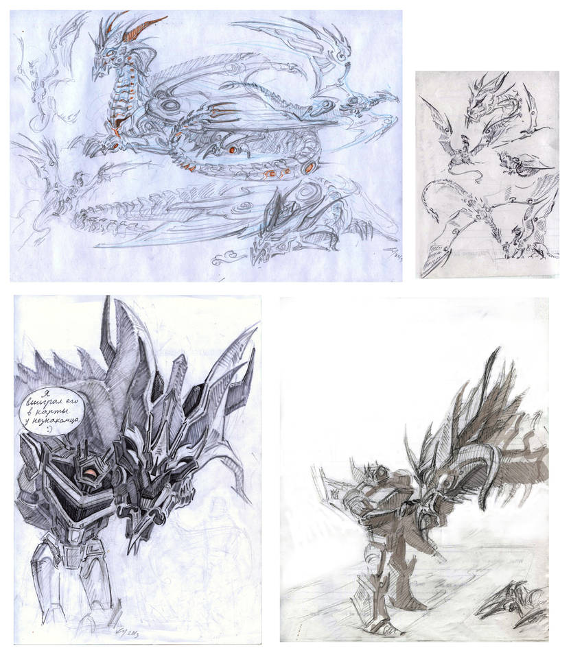 TFP: BH Predaking and Shockwave sketchdump by Unita-N on DeviantArt