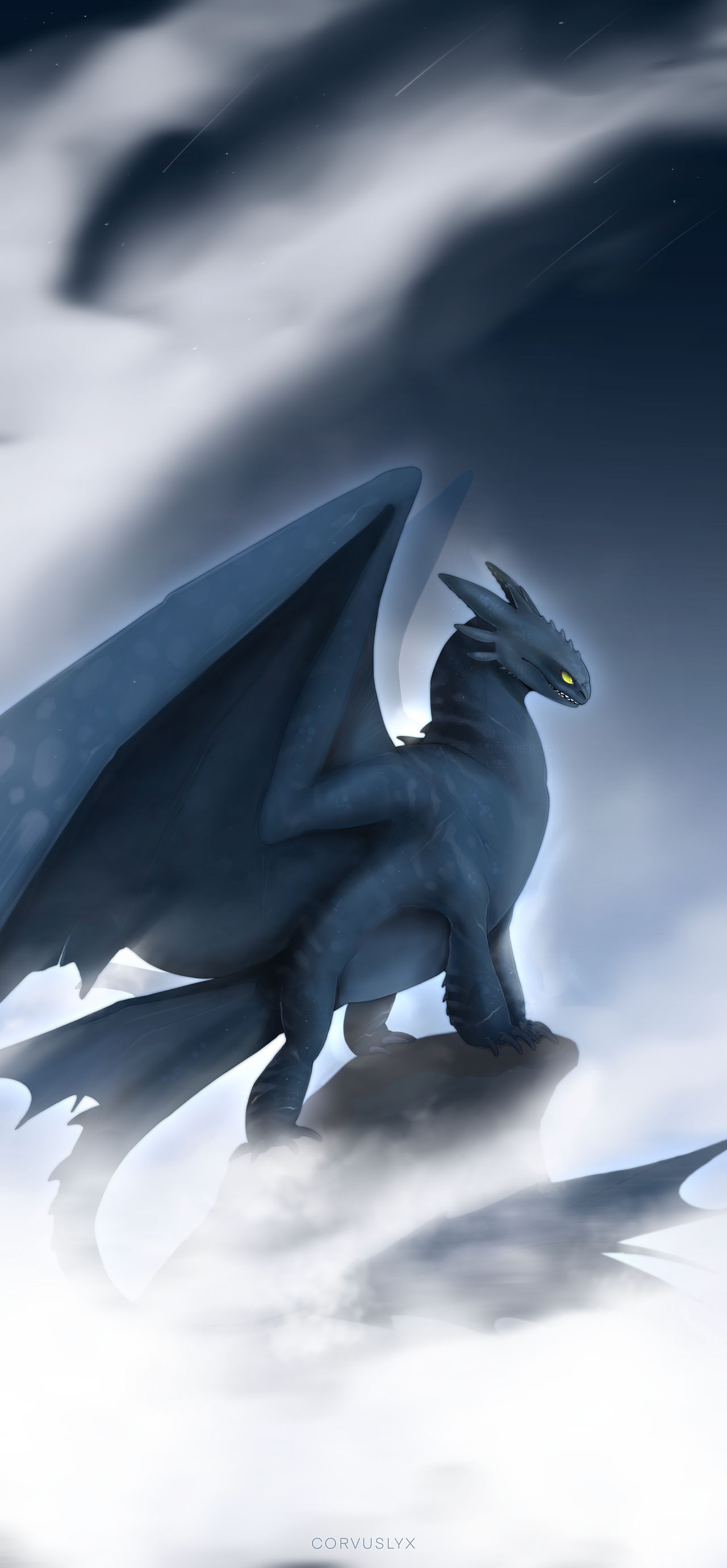 Toothless wallpaper art by corvuslyx on DeviantArt