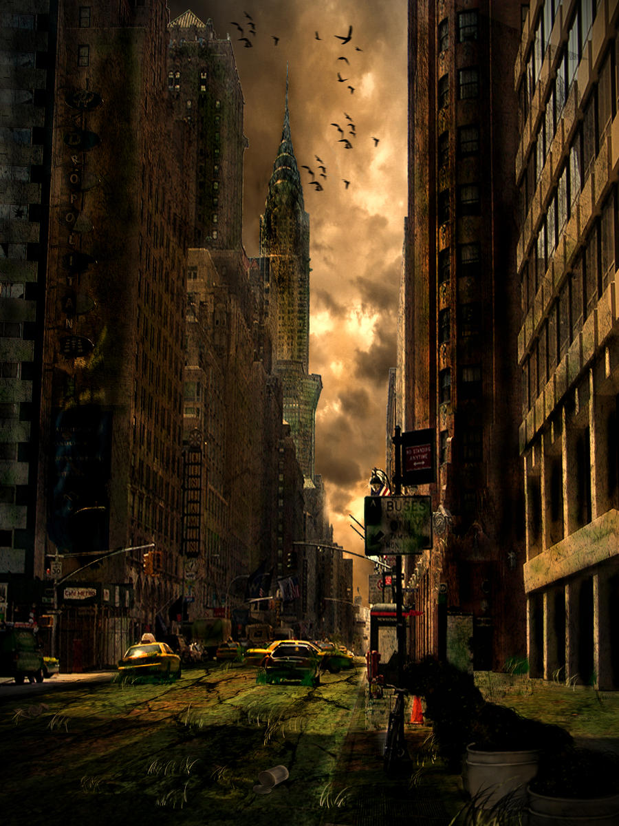post apocalyptic city by mikesaa309 on DeviantArt