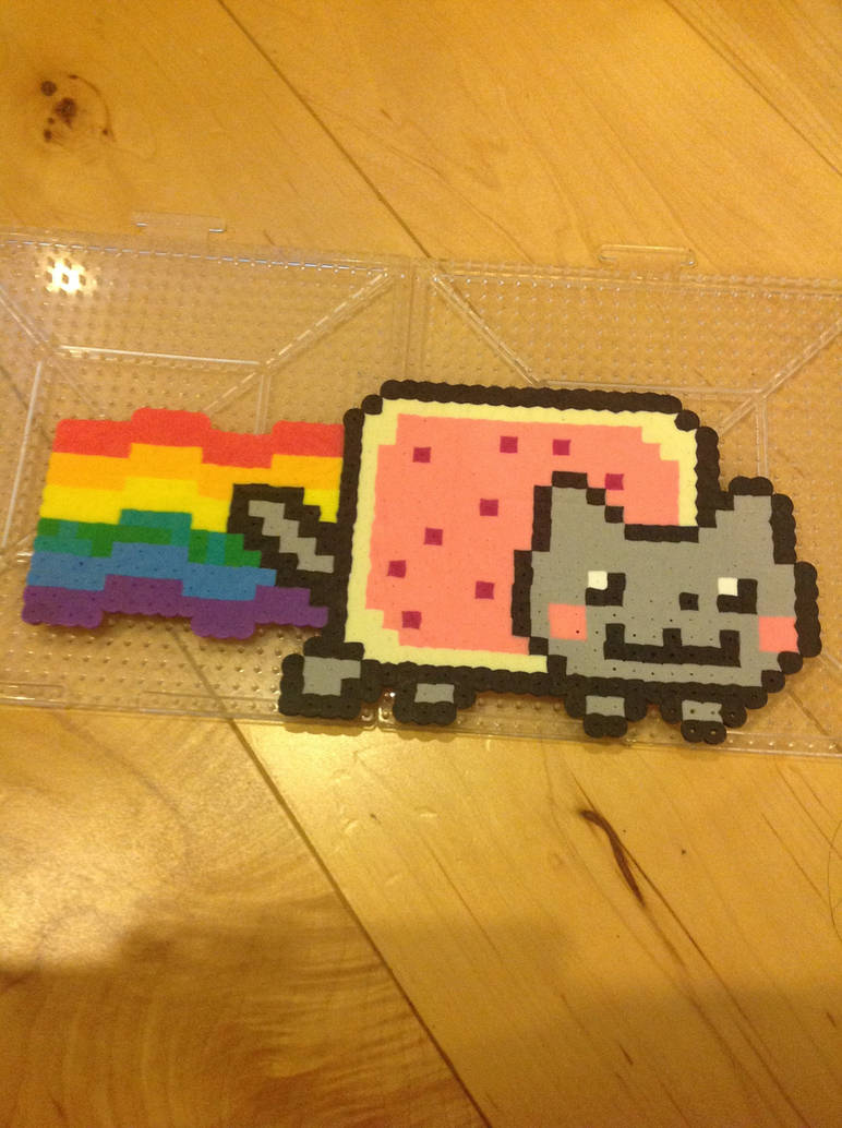 Nyan Cat Perler Beads by xionDreamer on DeviantArt