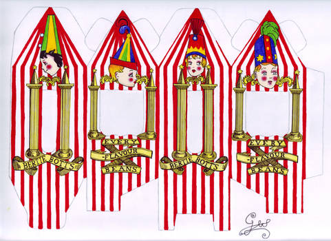 Bertie Bott's Beans coloured