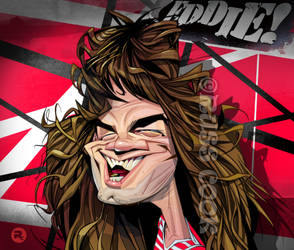 Eddie Van Halen caricature