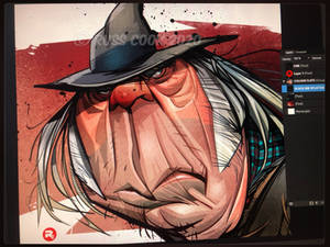 Neil Young Caricature screengrab