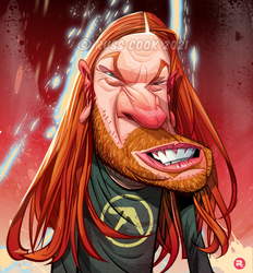 Aphex Twin caricature