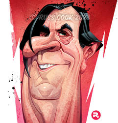 Barry Humphries Caricature