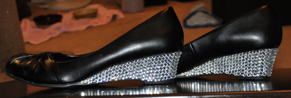 Lady Gaga Rhinestone Shoes