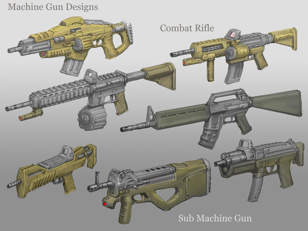 Machine Gun Designs by NotMuchNormal on DeviantArt