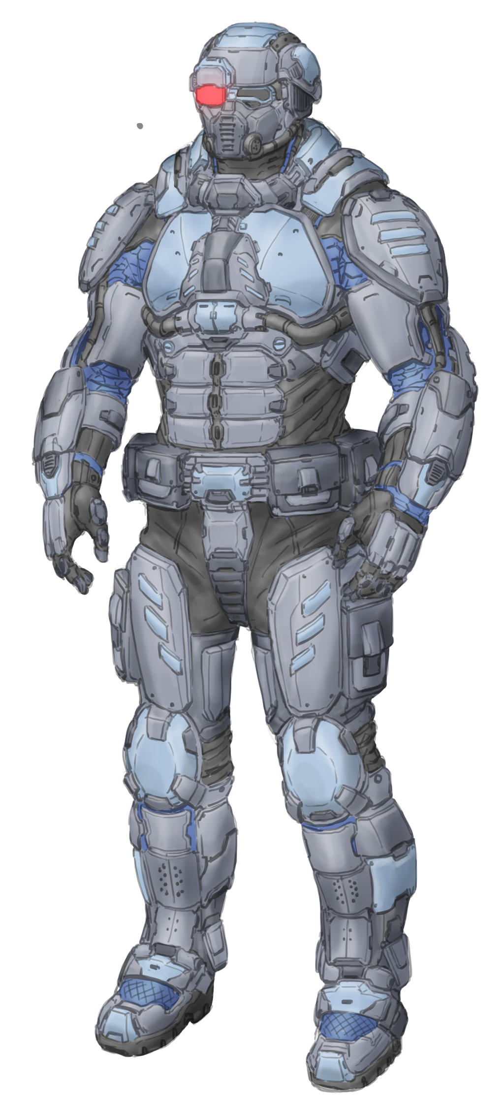 Sci-Fi Armor Design #03 by NotMuchNormal on DeviantArt