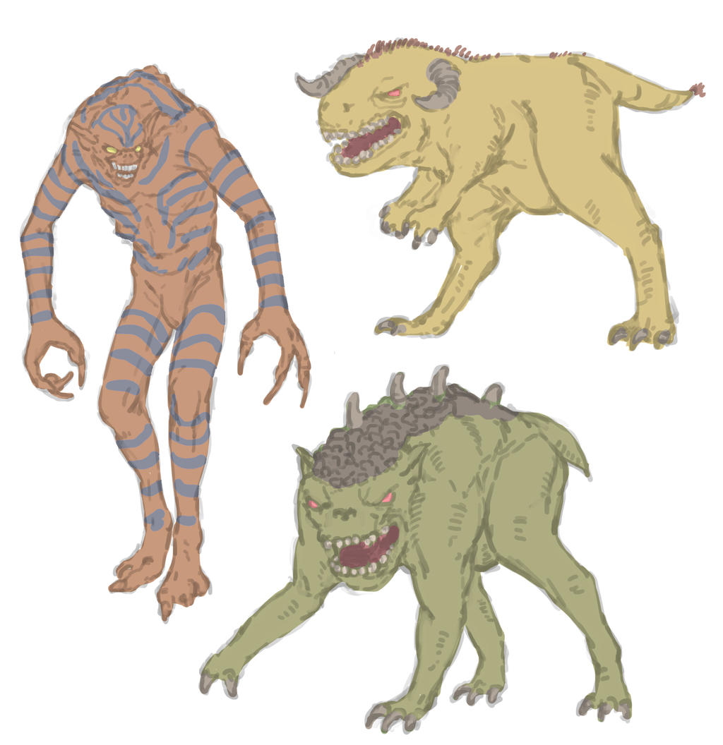 Monster Designs 02 by NotMuchNormal on DeviantArt