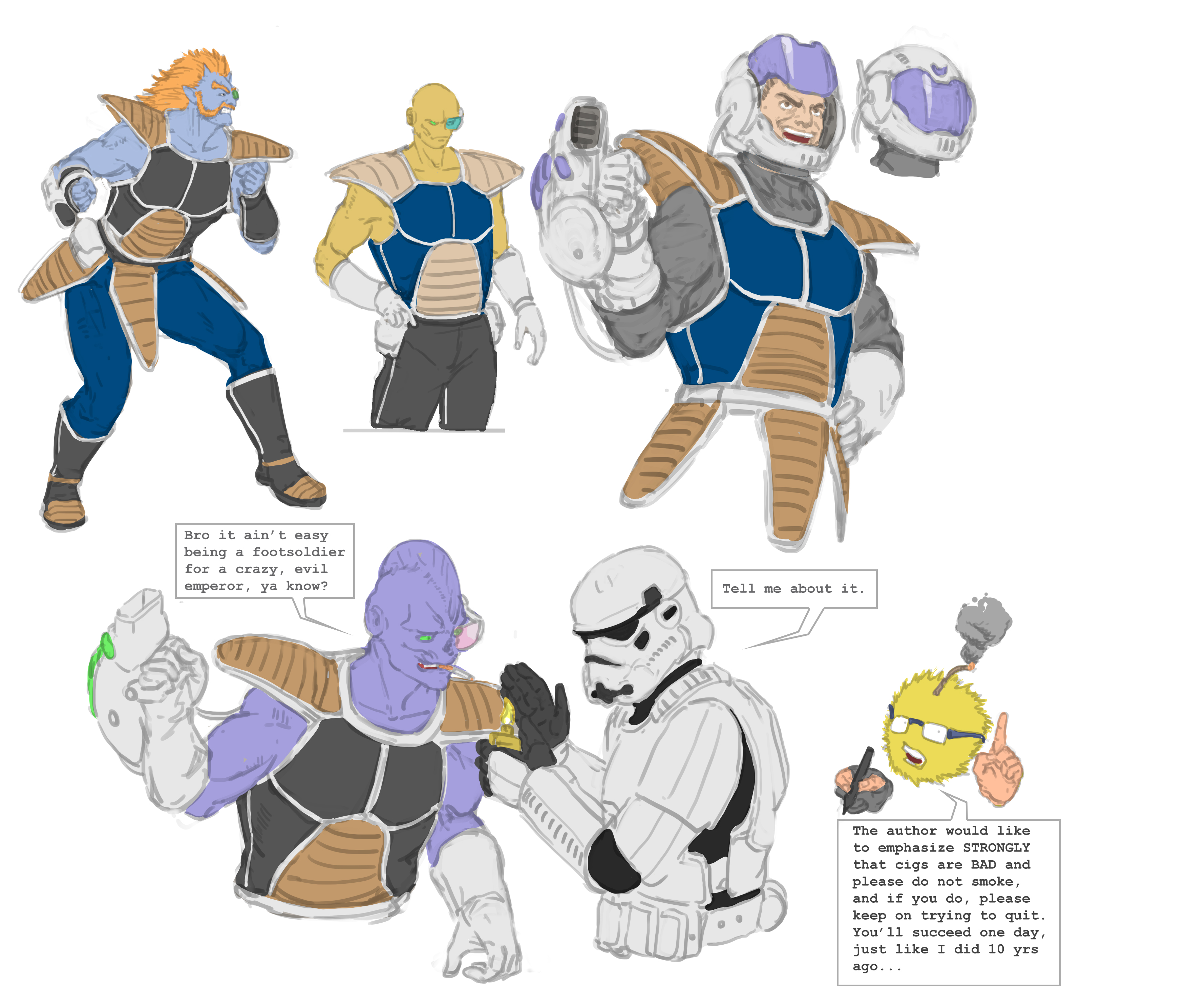 Frieza Force Raspberry Frieza Force Soldiers Sketches by NotMuchNormal on DeviantArt