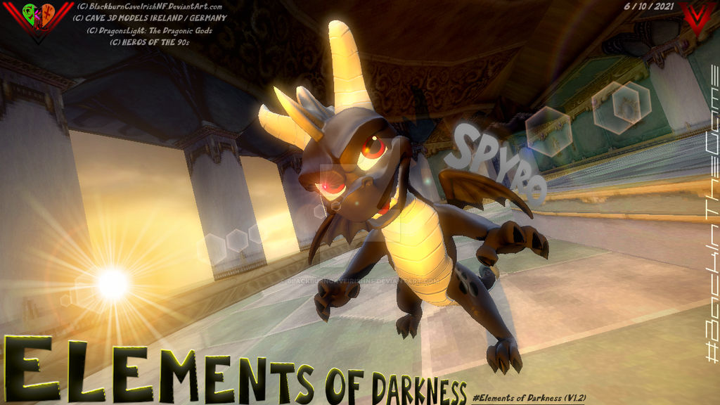 Dark Pyrok Dark Spyro - Elements of Darkness (V1.2) by BlackburnCaveIrishNF on ...