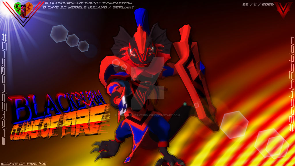 Blackburn - Claws of Fire (V4) by BlackburnCaveIrishNF on DeviantArt