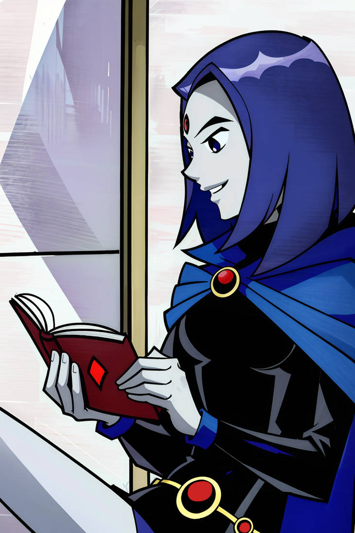 Raven Lib Raven reading a book by HephaestusSD on DeviantArt