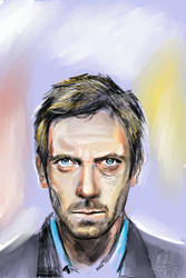 Hugh Laurie portrait