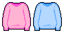 Pink And Blu Jumpers
