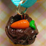 carrot cupcake close up