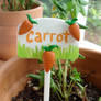 Carrot Garden Marker